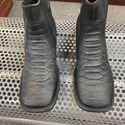 Nuevos botines de piel punta cuadrada
