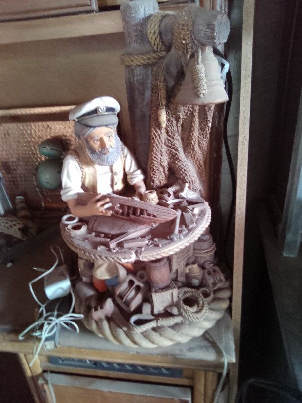 Vintage Sailor Lamp Antique