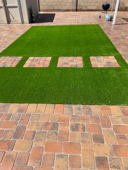 Pavers turf travertine sod