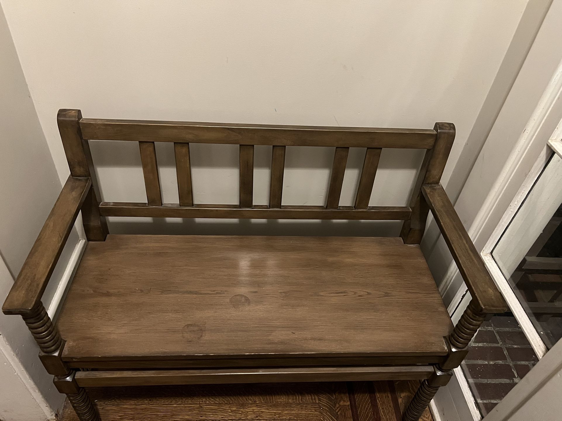 Walnut Spindle Bench