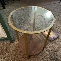 Glass Side Table 