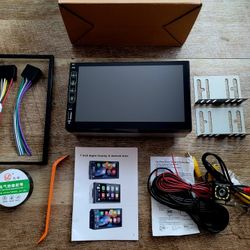 Carplay Stereo, Android Auto, 7 Inch HD Touch Screen Radio, Mirror Link, Backup Camera