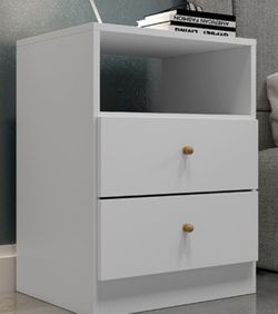 Two Drawee White Nightstand ( 2 Of Them)
