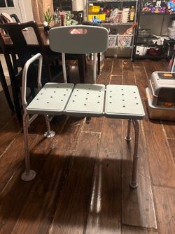 Bath Transfer Bench with Backrest and Armrest