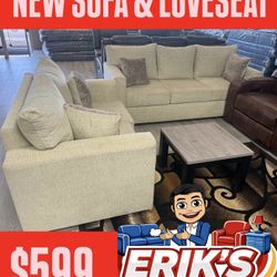 NEW SOFA & LOVESEAT 