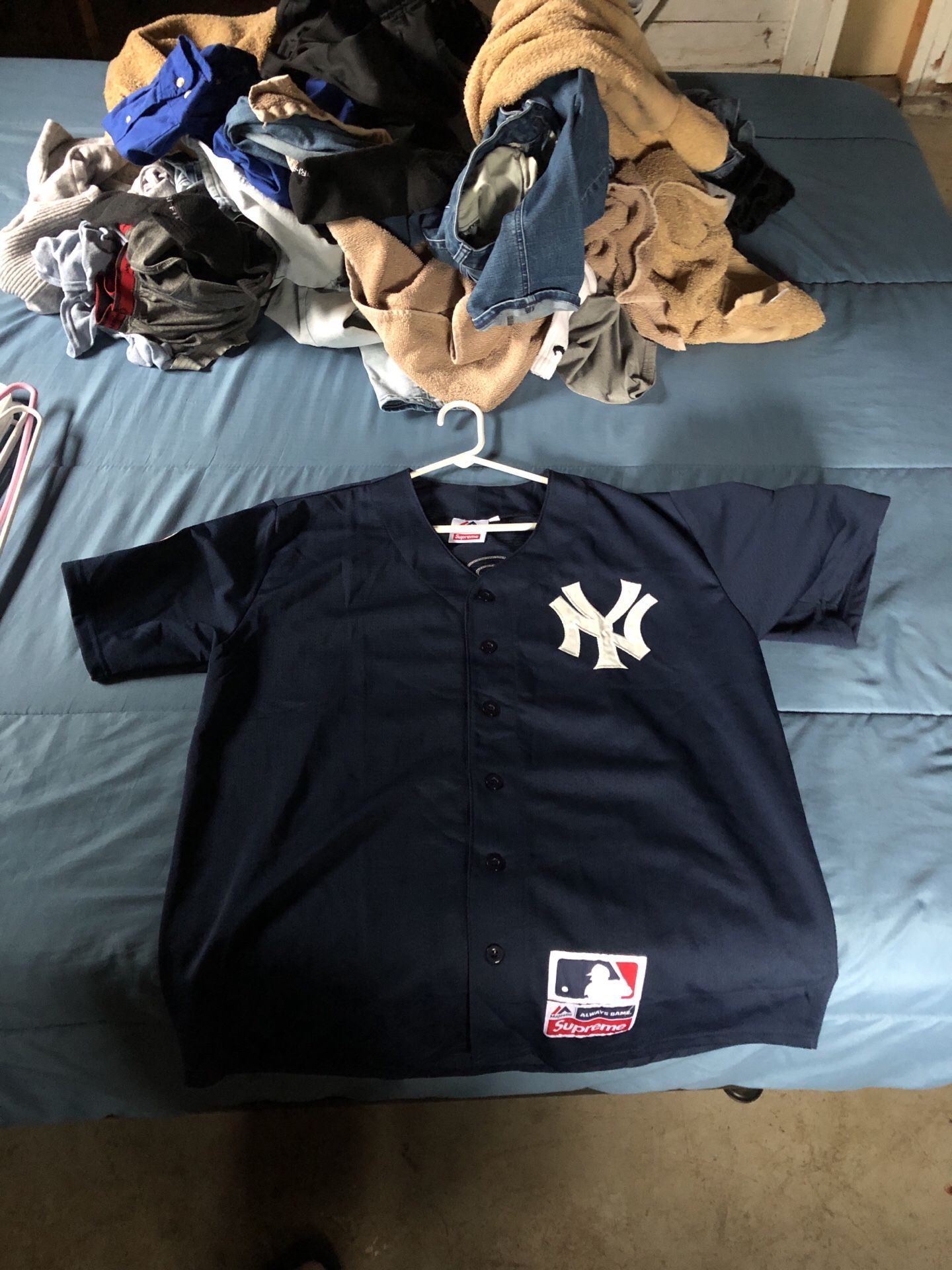 Yankees supreme jersey sz XL