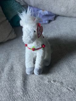 Ty Beanie Babies Hollyhorse White Horse Plush, Beanie Babies Collection