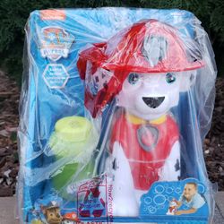 NEW Kid's Marshall Action Bubble Blower, Multicolor Paw Patrol Nickelodeon