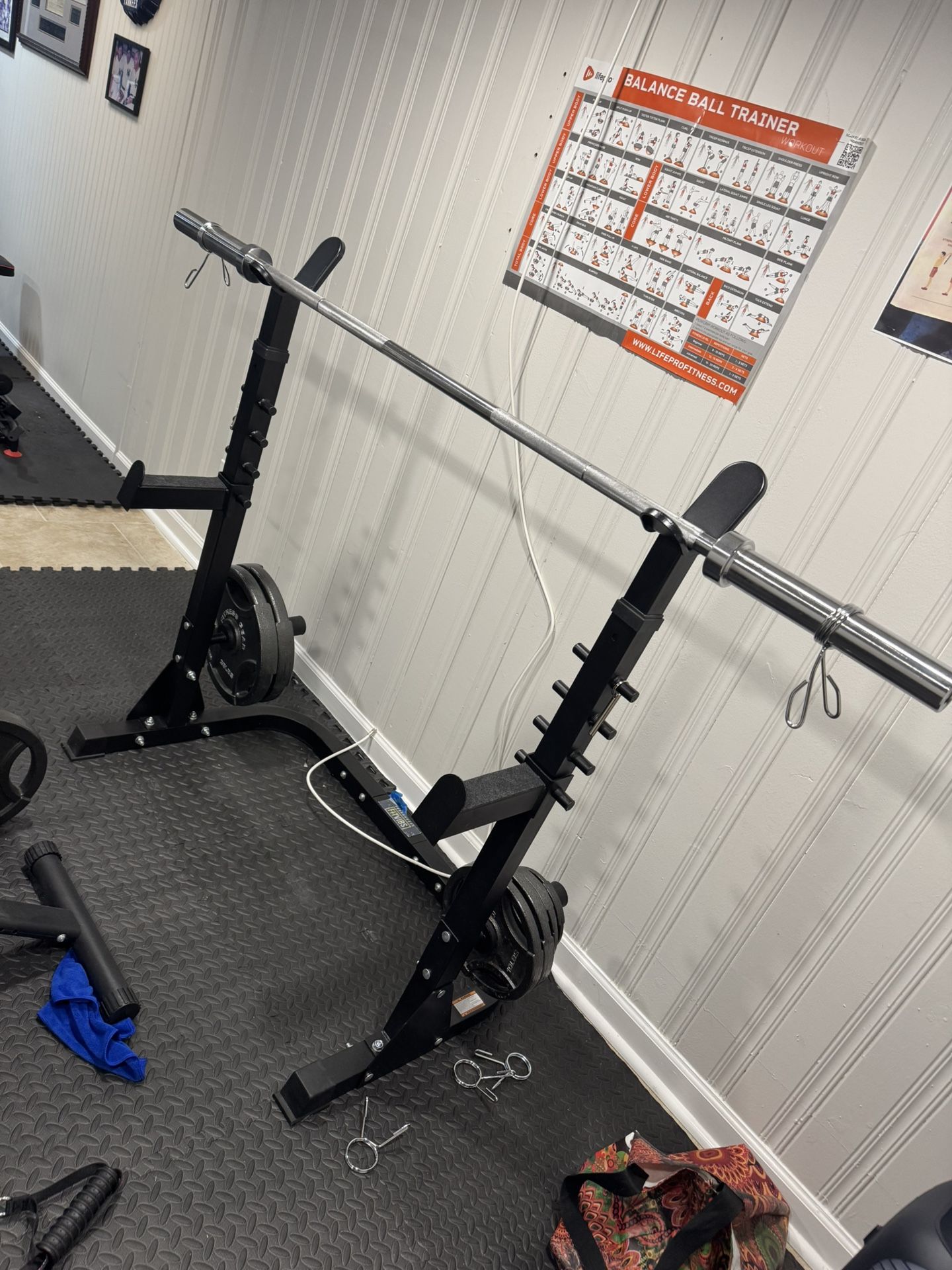 Bench Press With Olympic Bar! Weights Not Included 