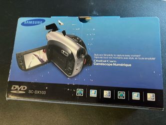 Reduced: Samsung SC-DX103 Digital Cam 34x Optical Zoom DVD Camcorder - Used Twice