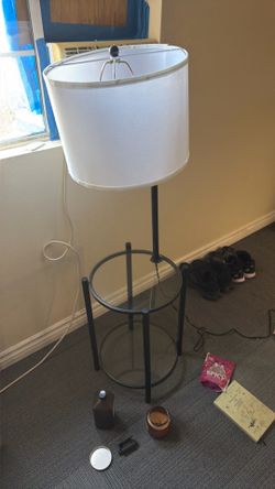Table glass lamp