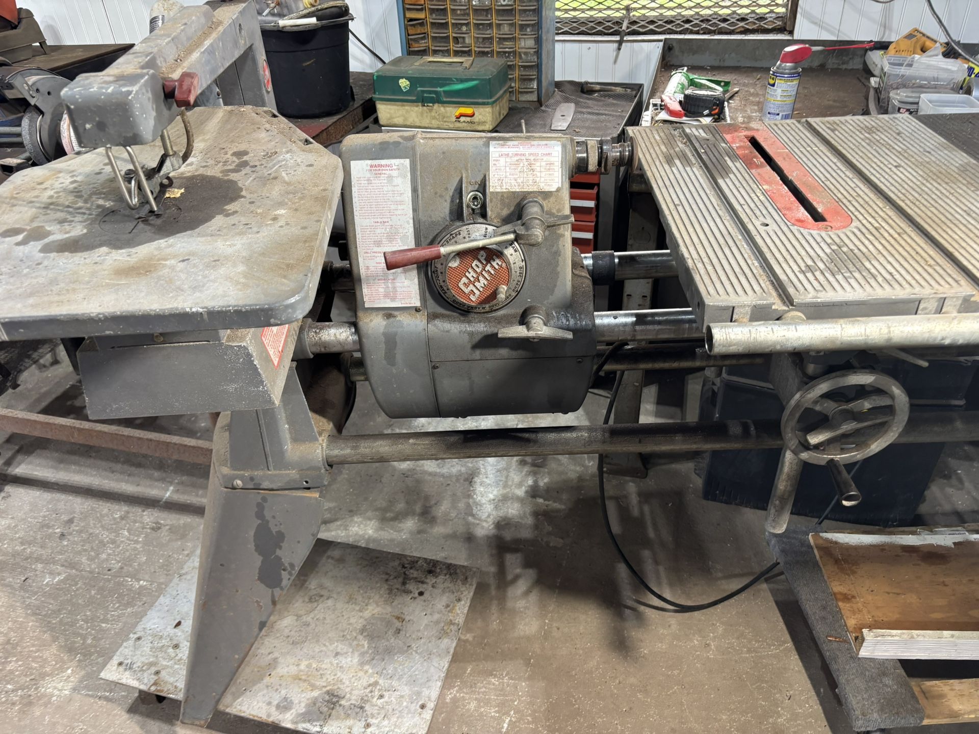 Shop Smith Table Saw. And Jig
