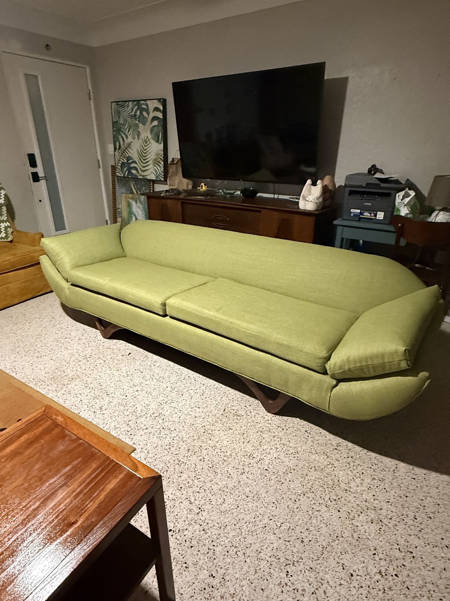 Mid Century Modern Gondola Sofa- In The Style Of Adrian pearsall