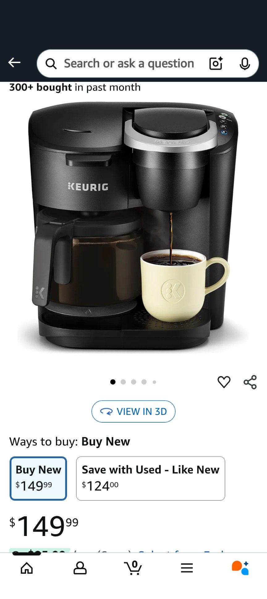 Keurig Coffee Pot And Pot Holder OBO
