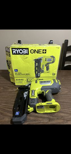 Ryobi 18v ONE+ 16 Gauge Straight Finish Nailer 