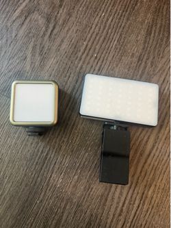 2 rechargeable LED Video Light rgb adjustable lightness and color