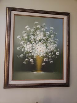 Beautiful Daisy Painting by Medina