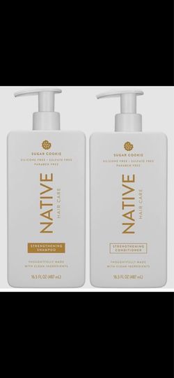 Native Hair Care Strengthening Shampoo and Conditioner- Sugar Cookie LIMITED EDITION