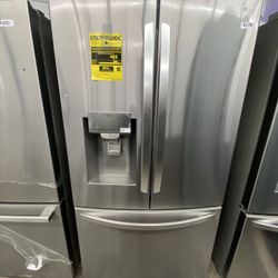 Stainless Steel LG French Door Counter Depth Fridge Craft Ice