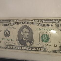 Collectible United States 1981 $5 Bill 💸 (SEALED IN ZIPLOCK BAG)