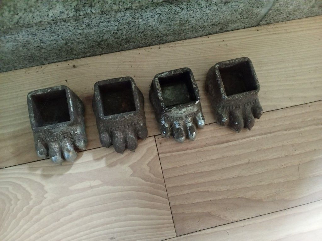 Antique Cast iron Stove Bear Feet