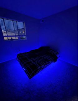 Full size Mattress + Bed Frame w/ led lighting