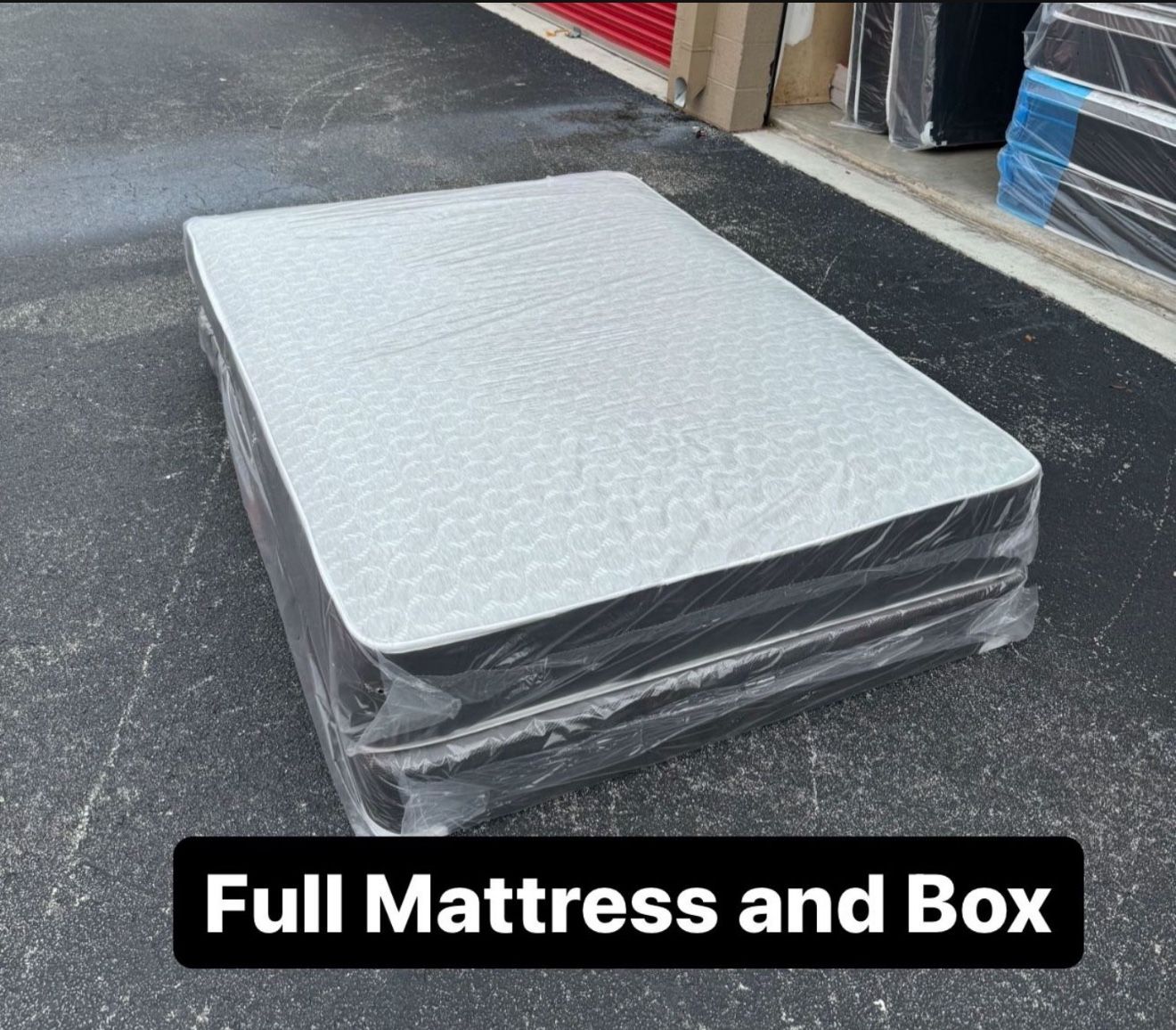NEW Mattress Full Size With Box Spring // Offer 🚚