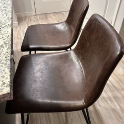 Leather Stool Chair
