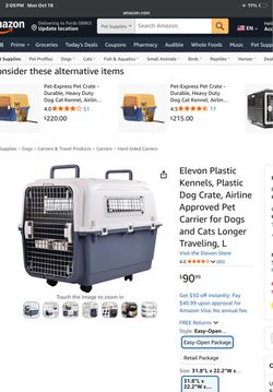 Elevon Medium Dog Travel Crate – Pet Carrier