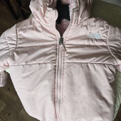 2t girls North face jacket reversible