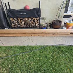 Shelves - 12 Ft Wood Planks With 14 Shelf Brackets - Used