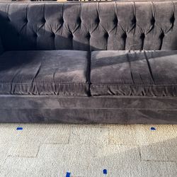 Mitchell gold + Bob Williams Charcoal Blue Sleeper Sofa 