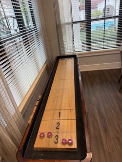 Poker table and shuffleboard table