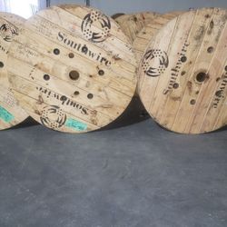 Used wire spools