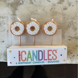 Donut Birthday Candles 