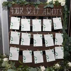 Rustic Pallet Seating Chart