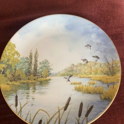 Royal Doulton  “Rustling Reeds” Picture Plate Collectors Limited Edition 1984 