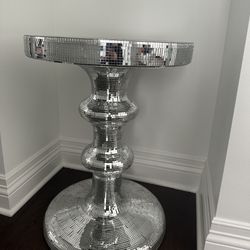 Beautiful Mirror End Table