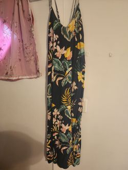 Tropical Floral Maxi Dress