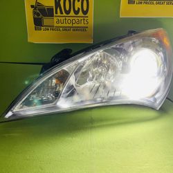2010 2011 2012 Hyundai Genesis Coupe Xenon HID Headlight Left Driver side OEM Chrome Bezel TESTED!!!!