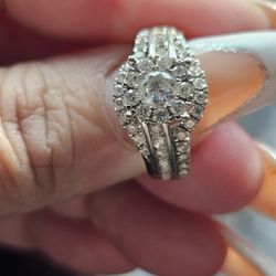 Diamond Wedding Ring Set