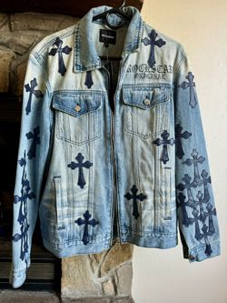 Rockstar Original Denim Jacket Crosses Sz. L