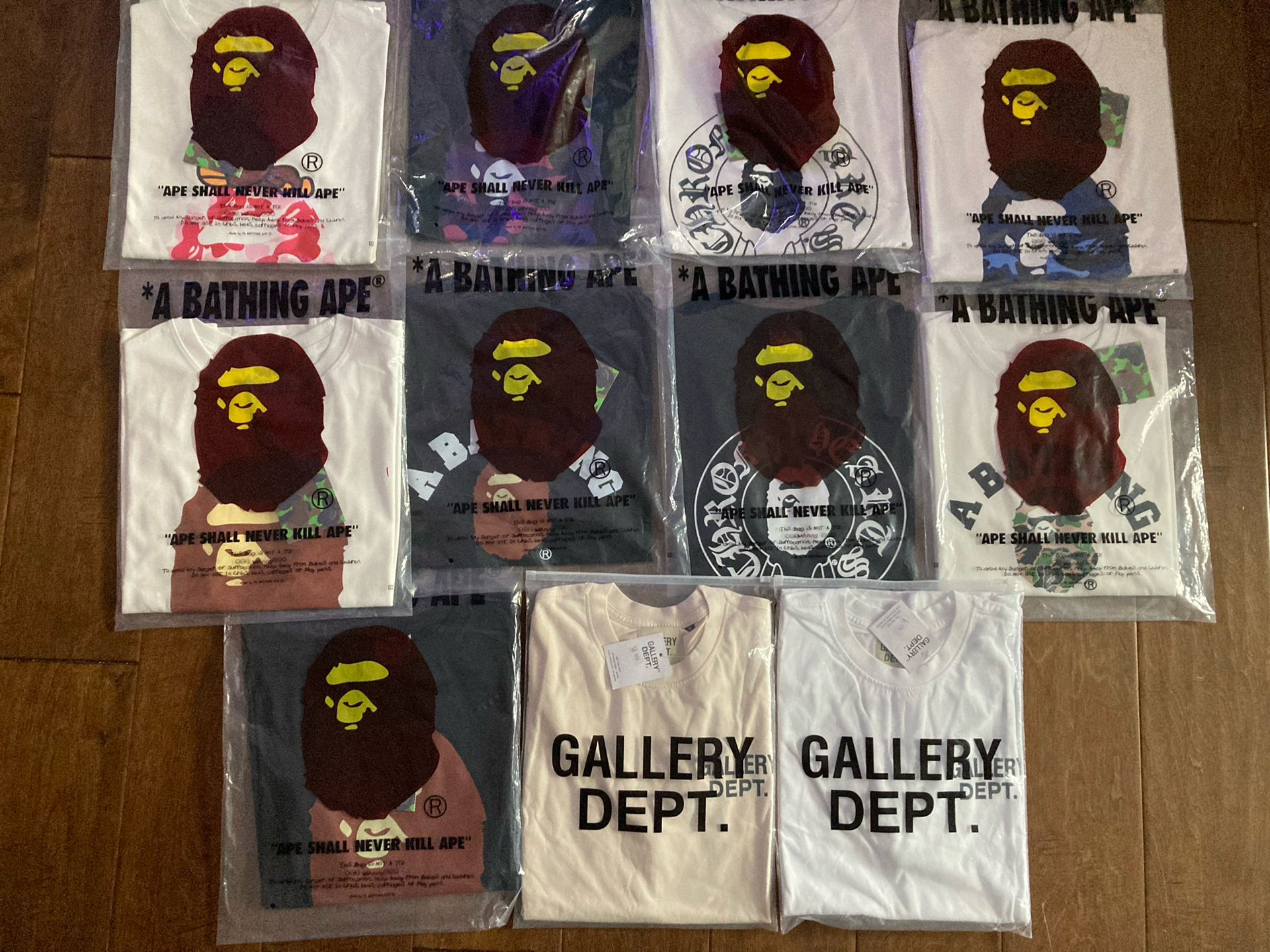 Bape/Gallery Dept Shirts