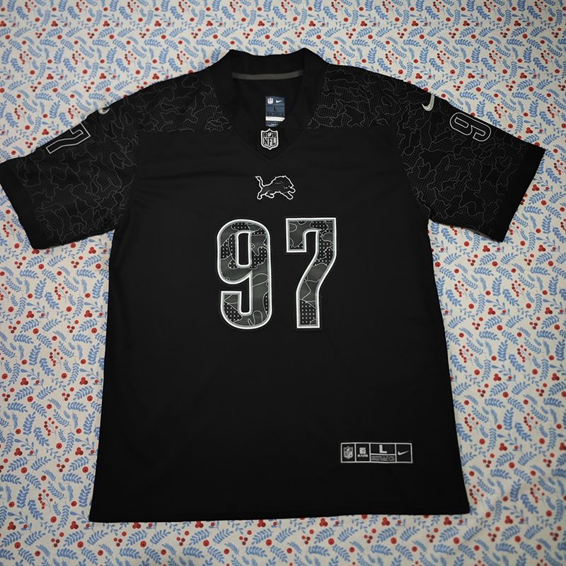 NFL HUTCHINSON black jersey No. 97