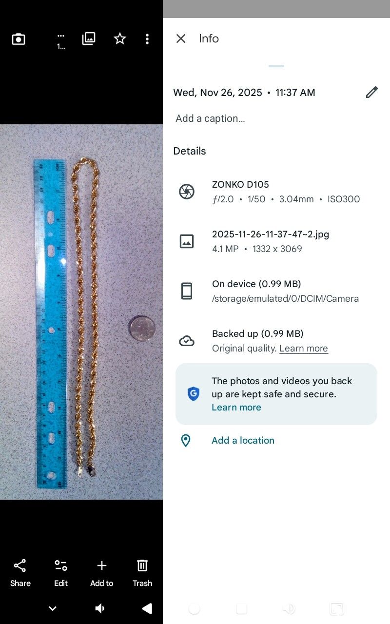 24" End To End Rope Chain