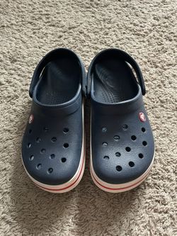 Navy Blue Crocs size J5