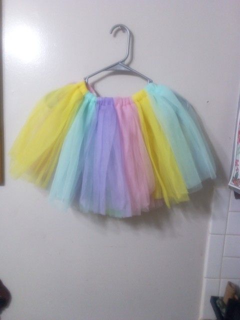 Children's One Size Fits Most Pastel Sheer Skirt