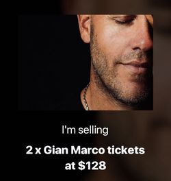 Gianmarco Concert Tickets