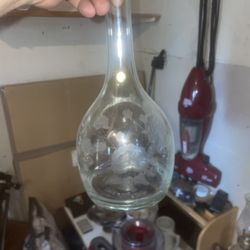 vintage glass decanter