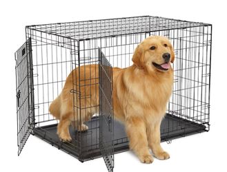 Midwest Contour Double Door Folding Dog Crate, 42.91" L X 28.54" W X 30.43" H - NEW!